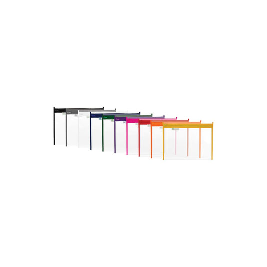 TREELINE A4 Book Bag Thick PVC with Zip 10 Pack