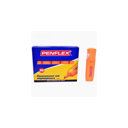 PENFLEX HIGlo 1.5mm Chisel Tip Highlighters - Box of 10