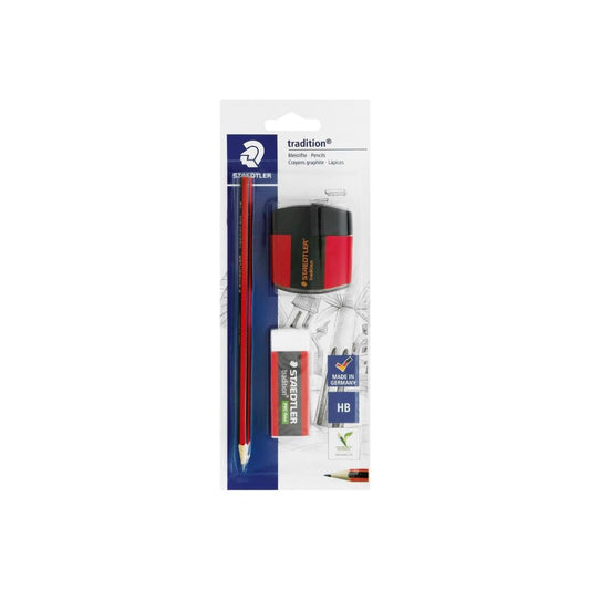 STAEDTLER Tradition Eco Pencil,Eraser and Sharpener Set