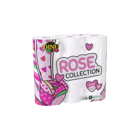 Dinu Rose 2 Ply Bathroom Tissues 9'S
