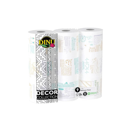 Dinu Decor 2 Ply Bathroom Tissues 9'S