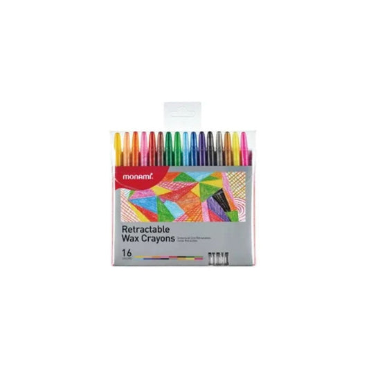 MONAMI Retractable Wax Crayons (16's)