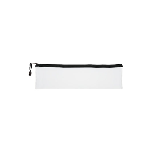 TREELINE Translucent/Clear 33cm Pencil Bag with Colour Zip