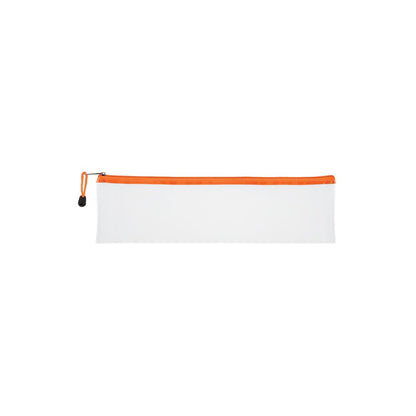 TREELINE Translucent/Clear 33cm Pencil Bag with Colour Zip