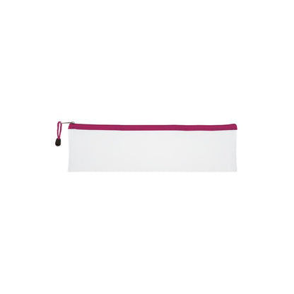 TREELINE Translucent/Clear 33cm Pencil Bag with Colour Zip