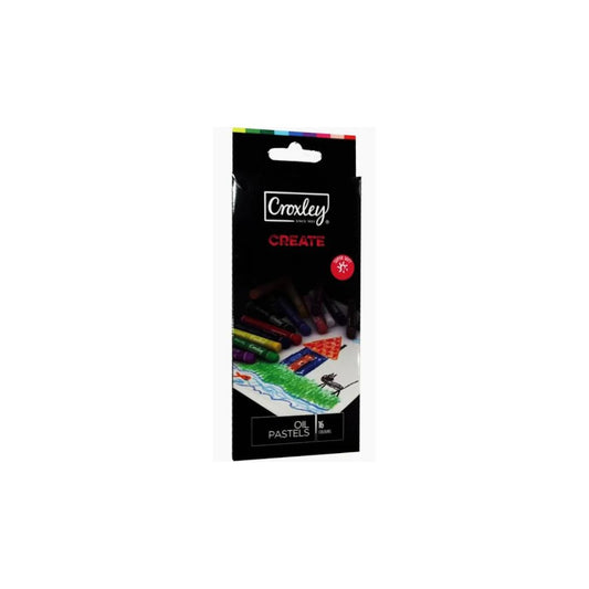 CROXLEY CREATE 8mm Round Oil Pastels - 16 Per Box