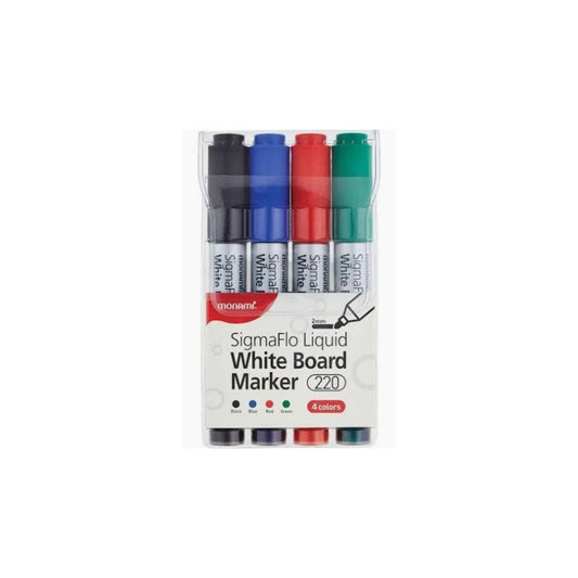 MONAMI SIGMAFLO  Whiteboard Marker Set of 4