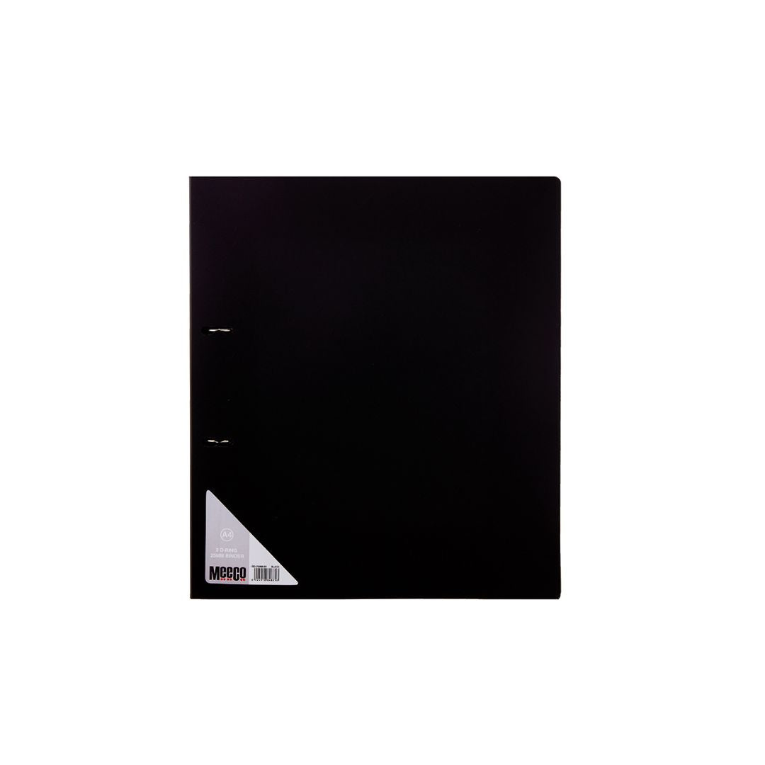 MEECO A4 25 mm 2-D Ring Binder