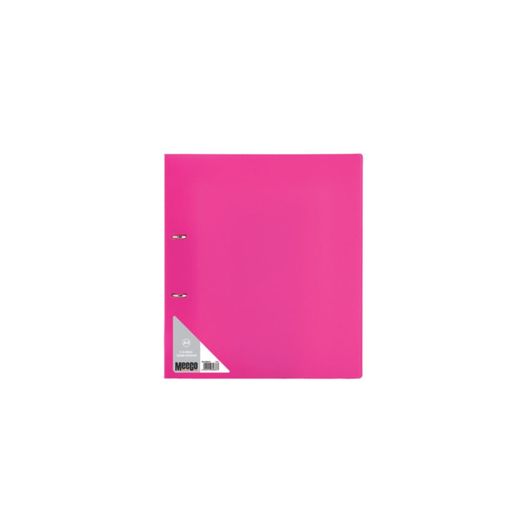 MEECO A4 25 mm 2-D Ring Binder