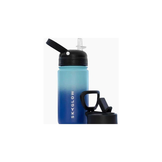 SKYGLOW Kids Water Bottle with Straw 450ml