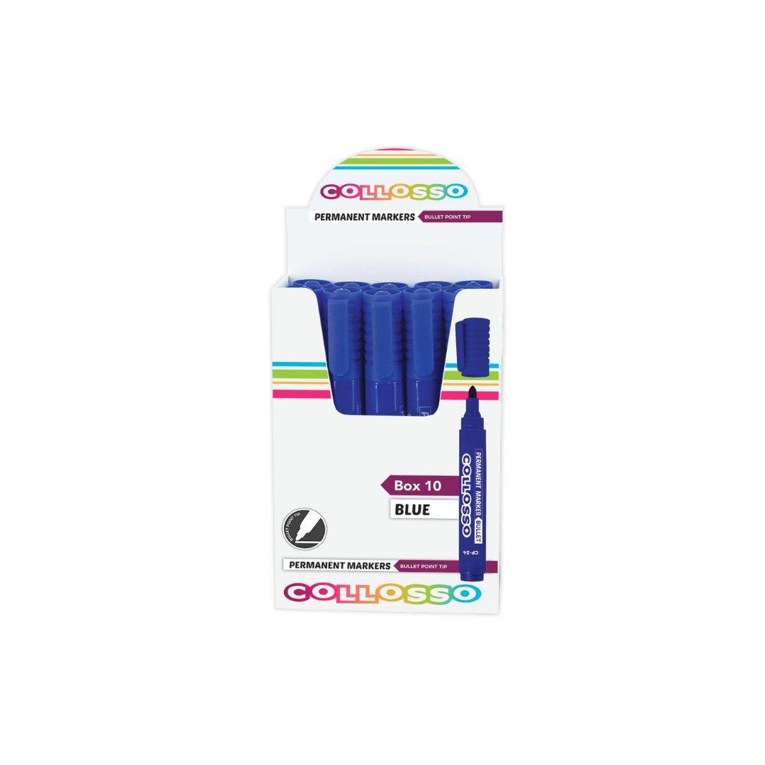 COLLOSSO Permanent Marker Bullet Point Box of 10