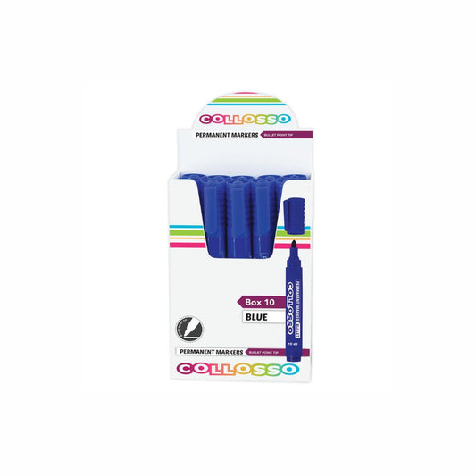 COLLOSSO Permanent Marker Bullet Point Box of 10