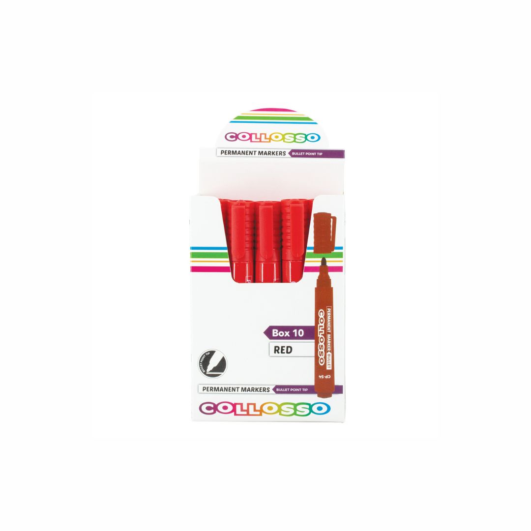 COLLOSSO Permanent Marker Bullet Point Box of 10