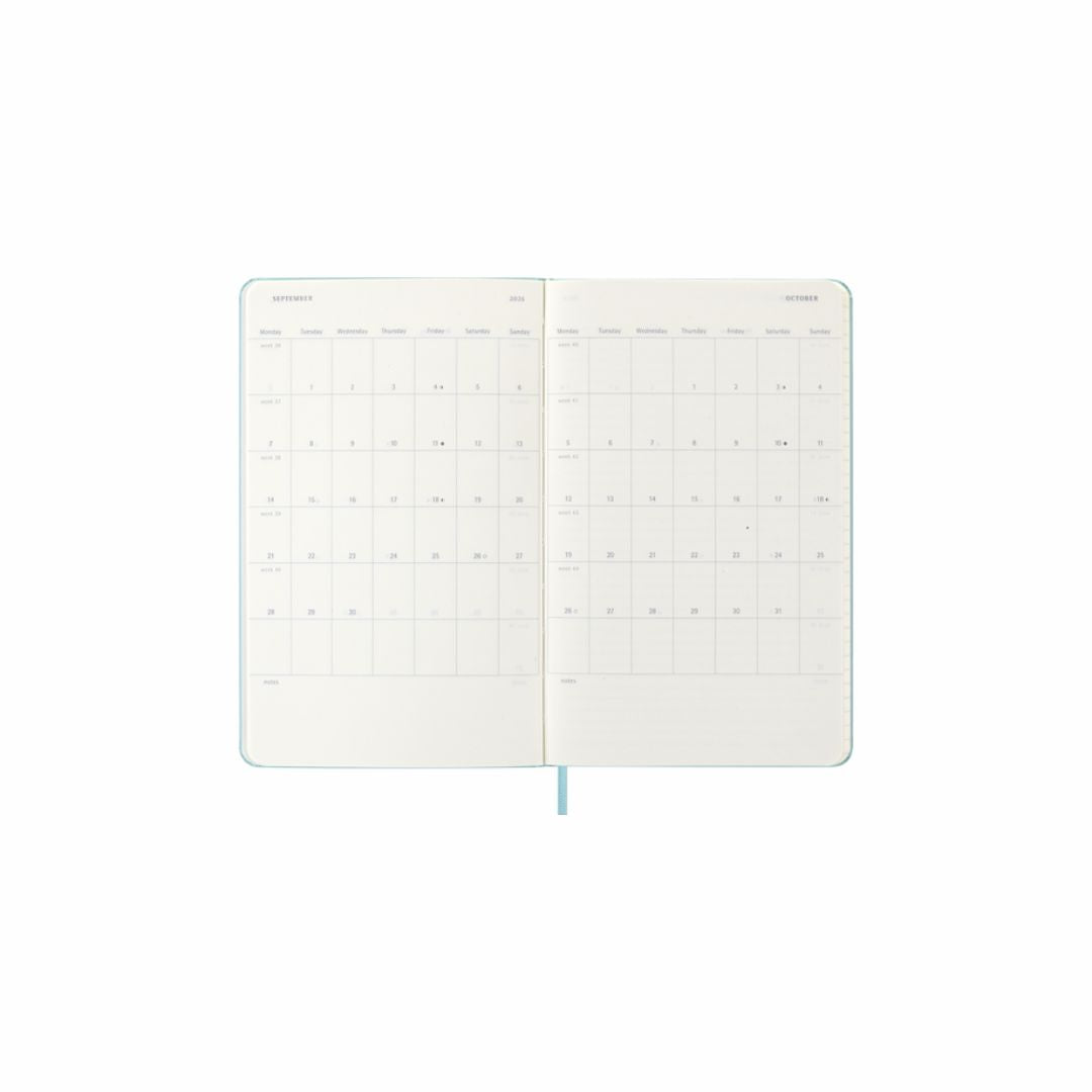 MOLESKINE 2026 Aquamarine 12-month  Large Weekly Notebook/Diary Hardcover