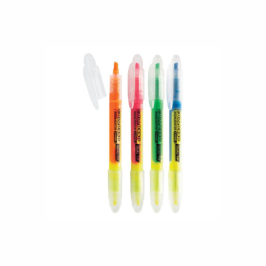 COLLOSSO Slim Dual Tip Liquid Highlighters  Wallet 4