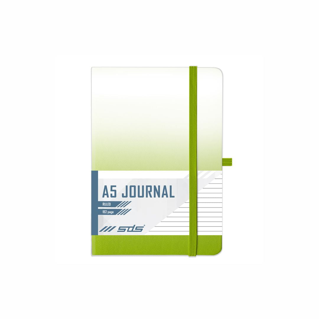 SDS A5 Gradient Journals 192pg - Ruled With Elastic & Pen Holder