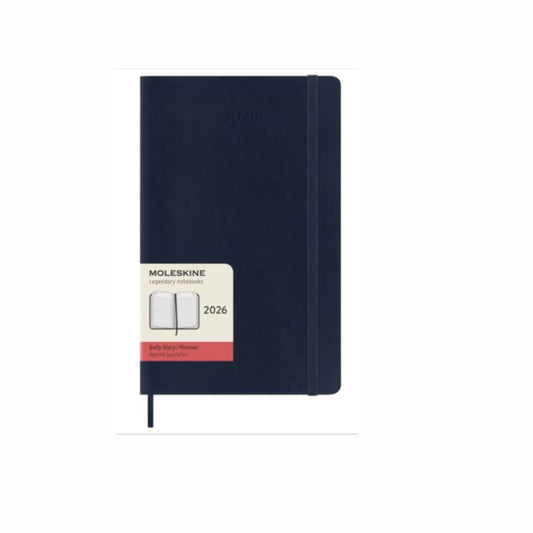 MOLESKINE 2026 12-month Sapphire Blue Large Daily Softcover Diary