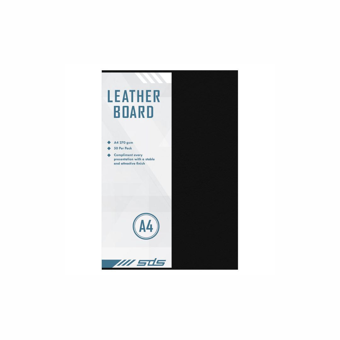SDS A4 270gsm Leather Grain Board Pack of 50