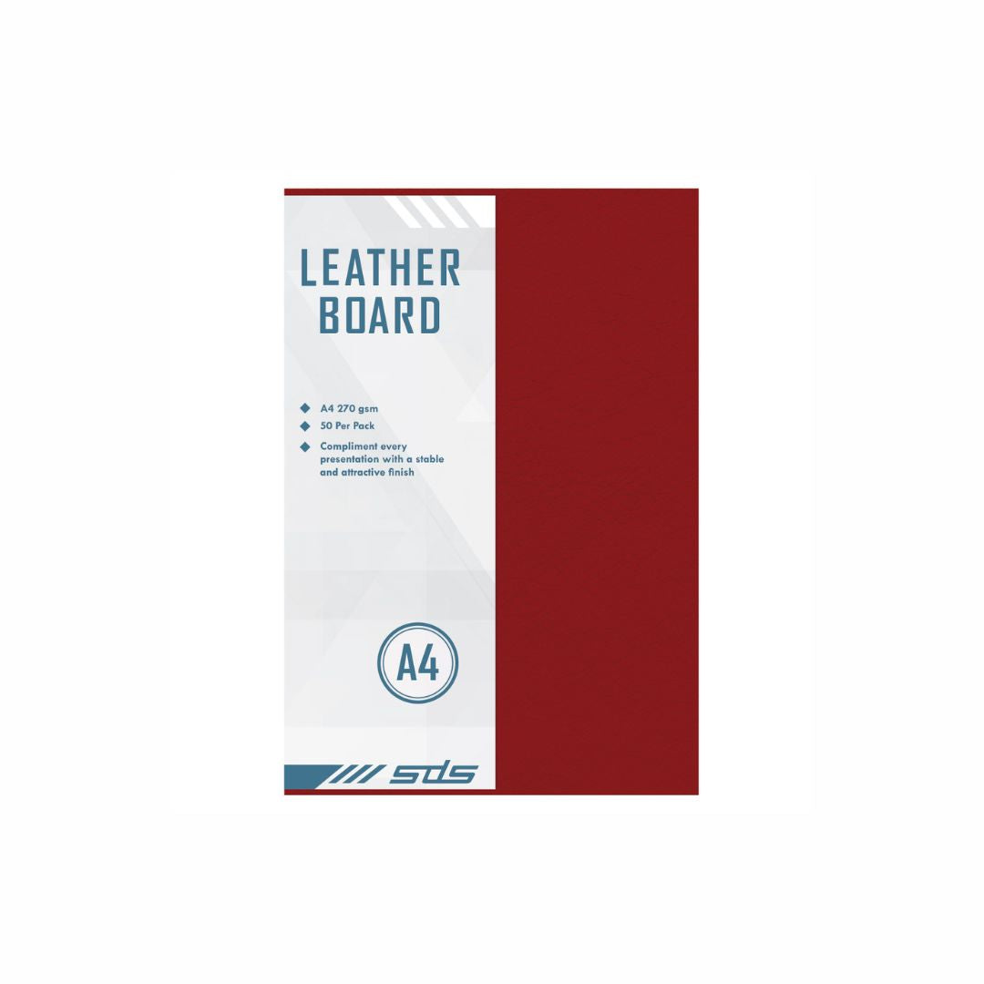 SDS A4 270gsm Leather Grain Board Pack of 50