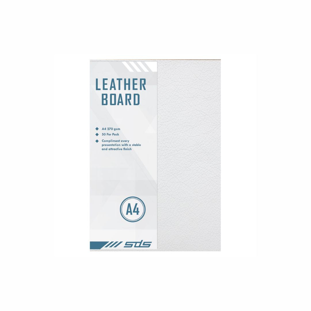SDS A4 270gsm Leather Grain Board Pack of 50