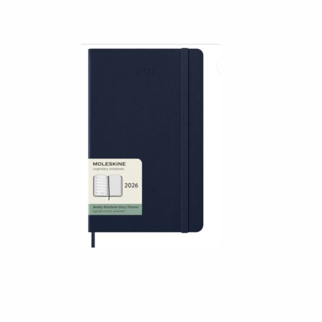 MOLESKINE 2026 Saphire Blue 12-month  Large Weekly Notebook/Diary Hardcover