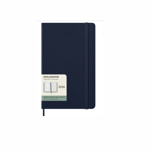 MOLESKINE 2026 Saphire Blue 12-month  Large Weekly Notebook/Diary Hardcover