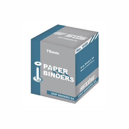 SDS Paper Binder 75mm  Prongs and Washer Stainless Steel 100's