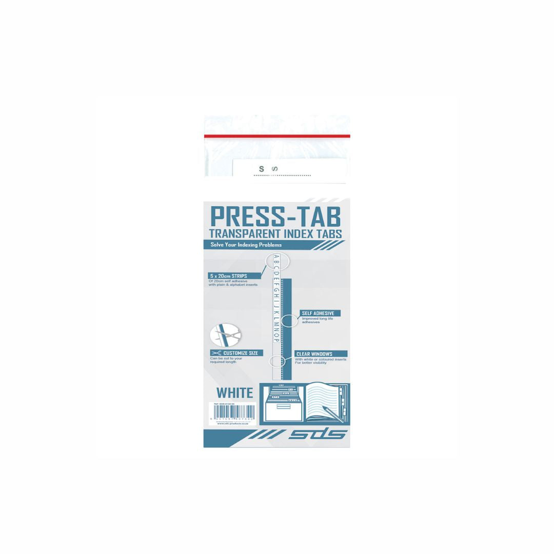 SDS Press Tabs 5 pack 20cm self Adhesive