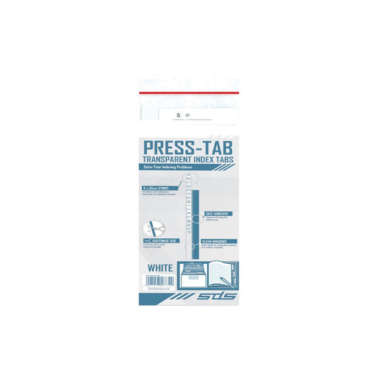 SDS Press Tabs 5 pack 20cm self Adhesive