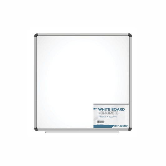 SDS Non Magnetic White Board  1000mm x 1000mm