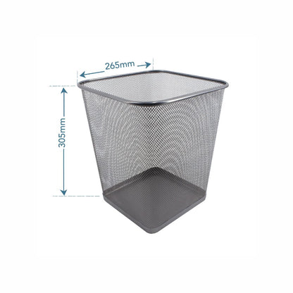 SDS Wire Mesh Square Dust Bin 15L