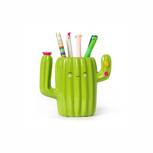 LEGAMI Cactus Ceramic Desk Friends Pen Holder