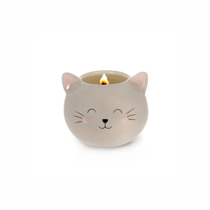 LEGAMI Scented Candle with Kitty Ceramic Holder