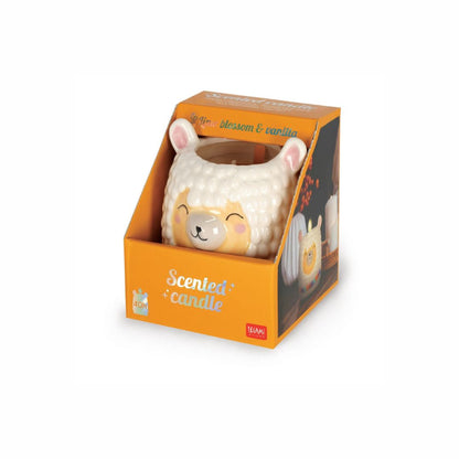 LEGAMI Scented Candle with Llama Ceramic Holder