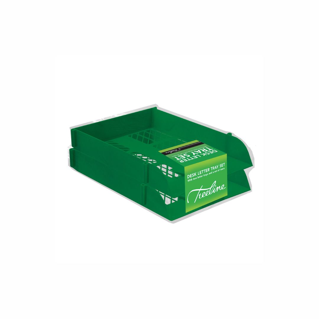TREELINE 2 Pack Letter Trays with Risers