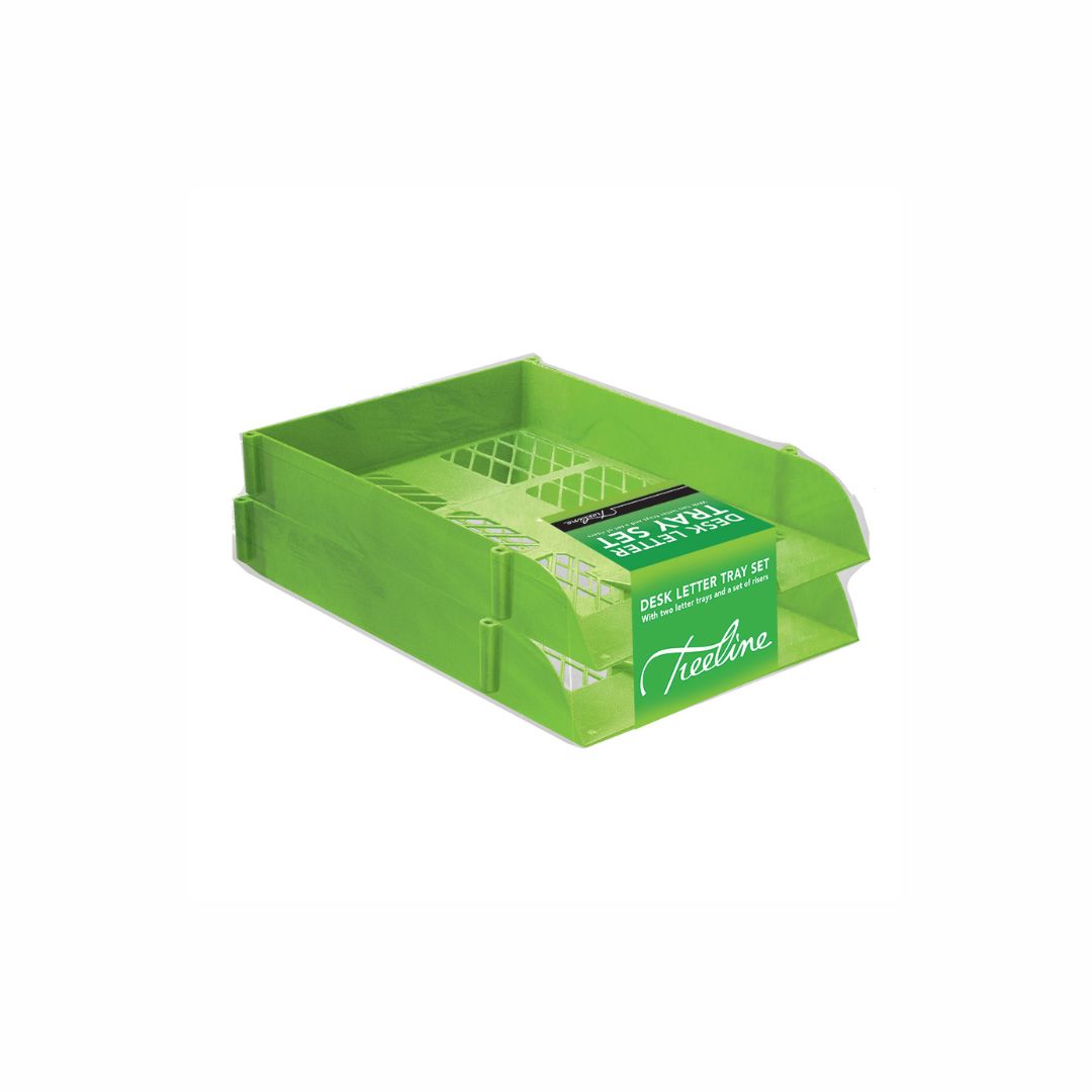 TREELINE 2 Pack Letter Trays with Risers