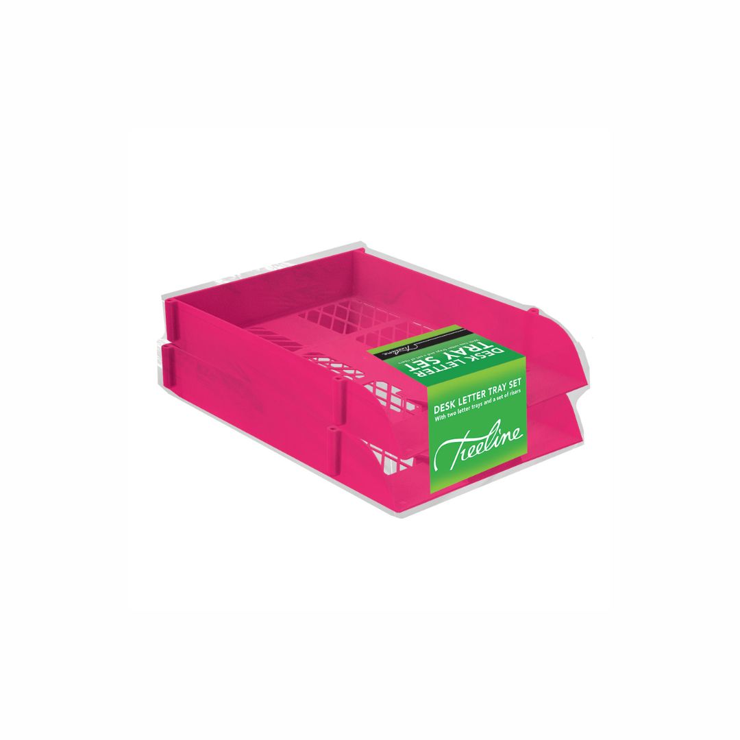 TREELINE 2 Pack Letter Trays with Risers