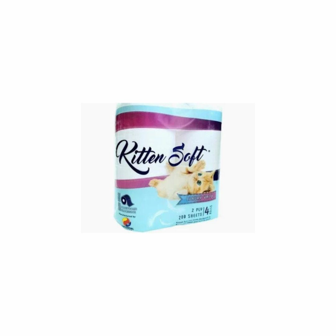 XTREEM Kitten Soft 200 Sheet 2 ply Toilet Paper  4 Pack