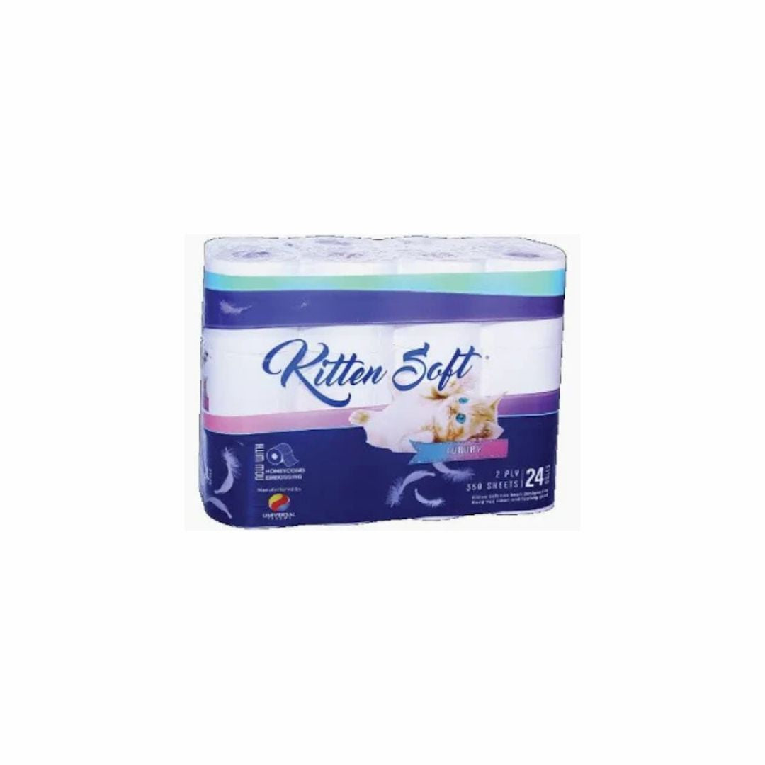 XTREEM Kitten Soft 350 Sheet 2 ply Toilet Paper  24 Pack