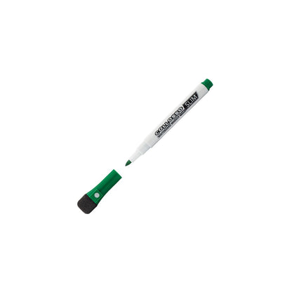 COLLOSSO Slim Whiteboard Marker with Magnetic Sponge Cap Eraser pack of 4