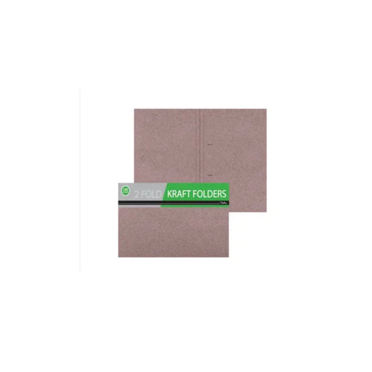 TREELINE Folders Kraft - 190gsm 2 Fold 355 x 230 x 230mm 100'S