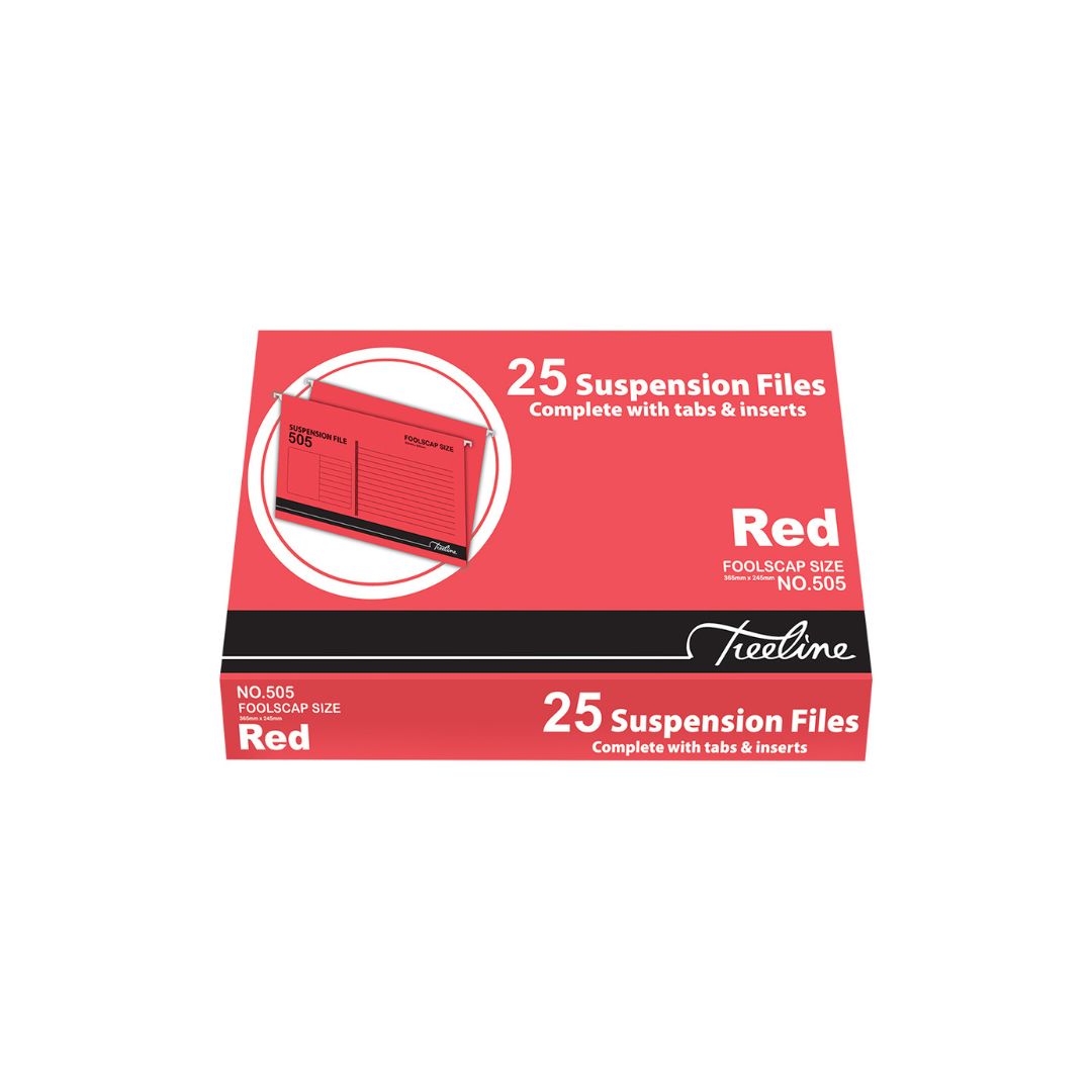 TREELINE Foolscap Suspension Files - Pack of 25