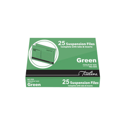 TREELINE Foolscap Suspension Files - Pack of 25