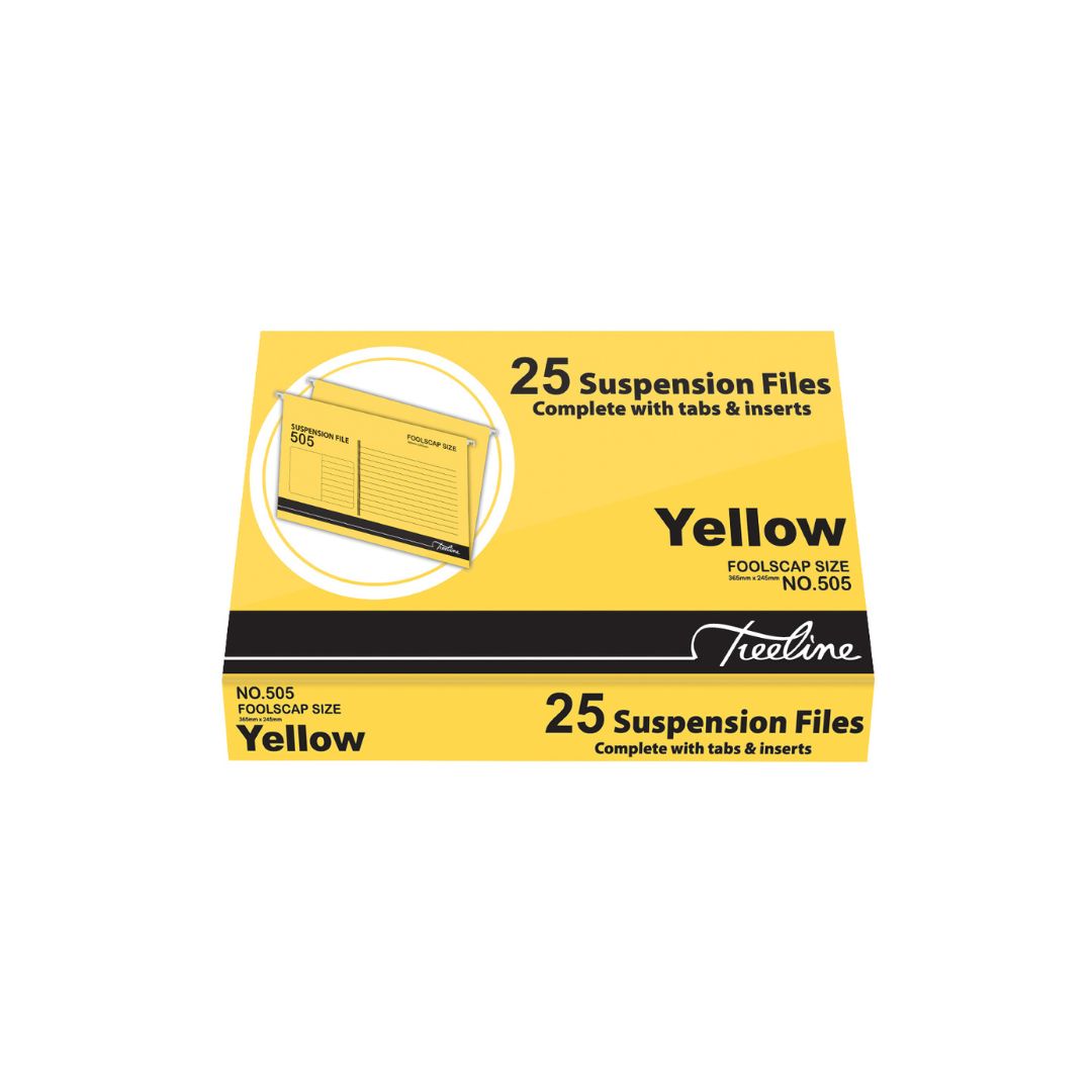 TREELINE Foolscap Suspension Files - Pack of 25