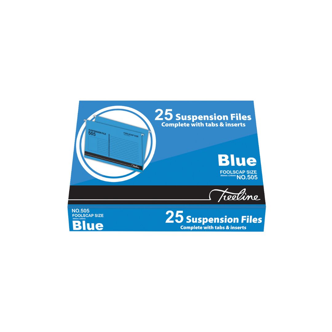 TREELINE Foolscap Suspension Files - Pack of 25