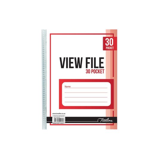 TREELINE  30 Pocket View File with Welded Spine - 40 Micron Pack of 10
