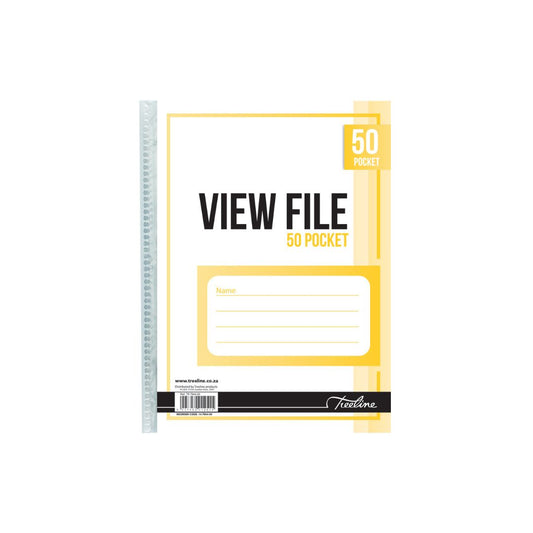 TREELINE  50 Pocket View File with Welded Spine - 40 Micron Pack of 5