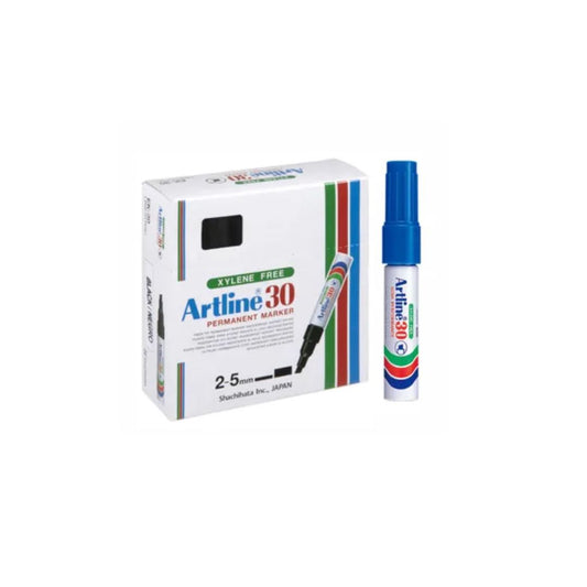 ARTLINE Permanent Marker EK 30 Chisel 2.5mm Point Box of 12