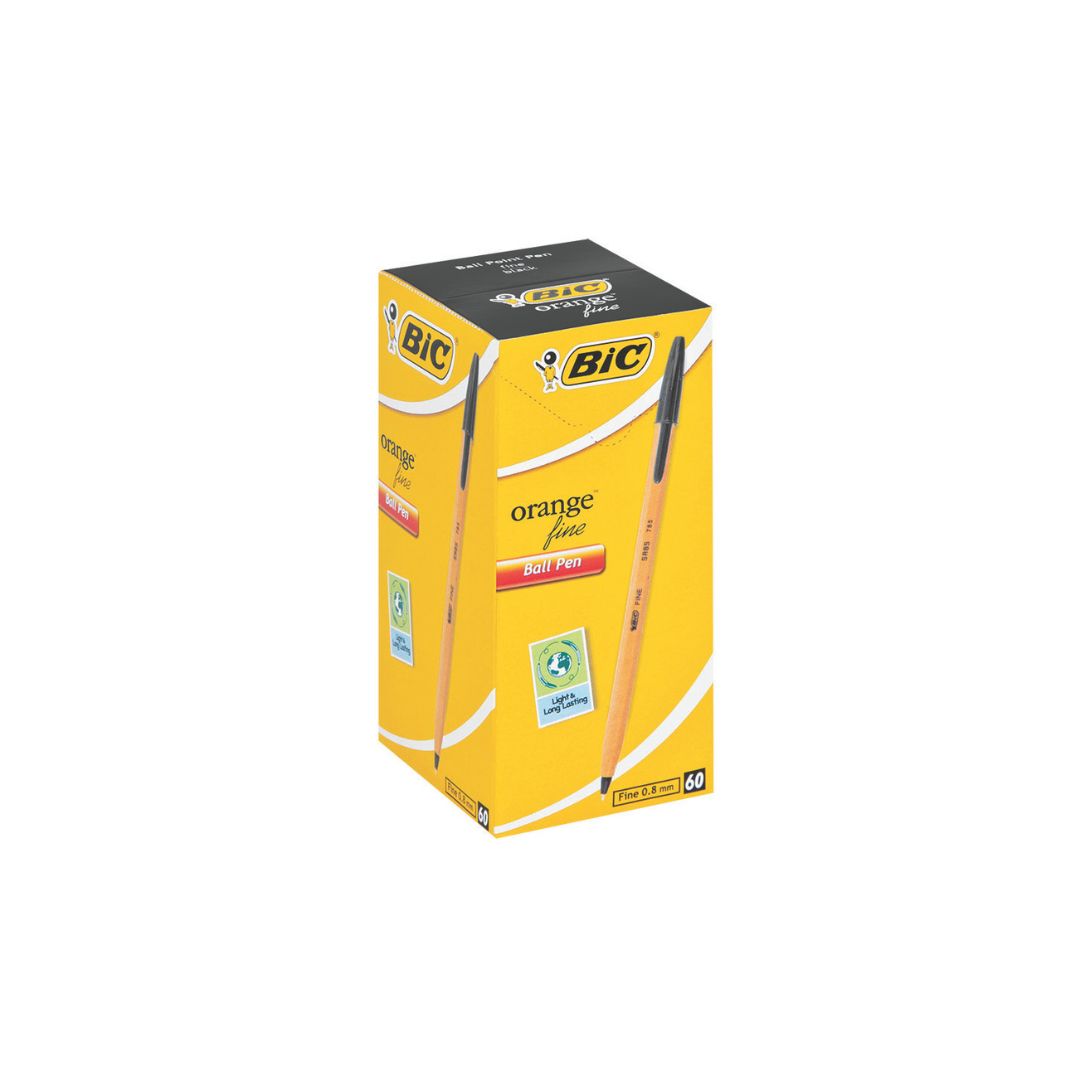 BIC Orange Barrel Fine Ballpoint Pen BOX OF 60
