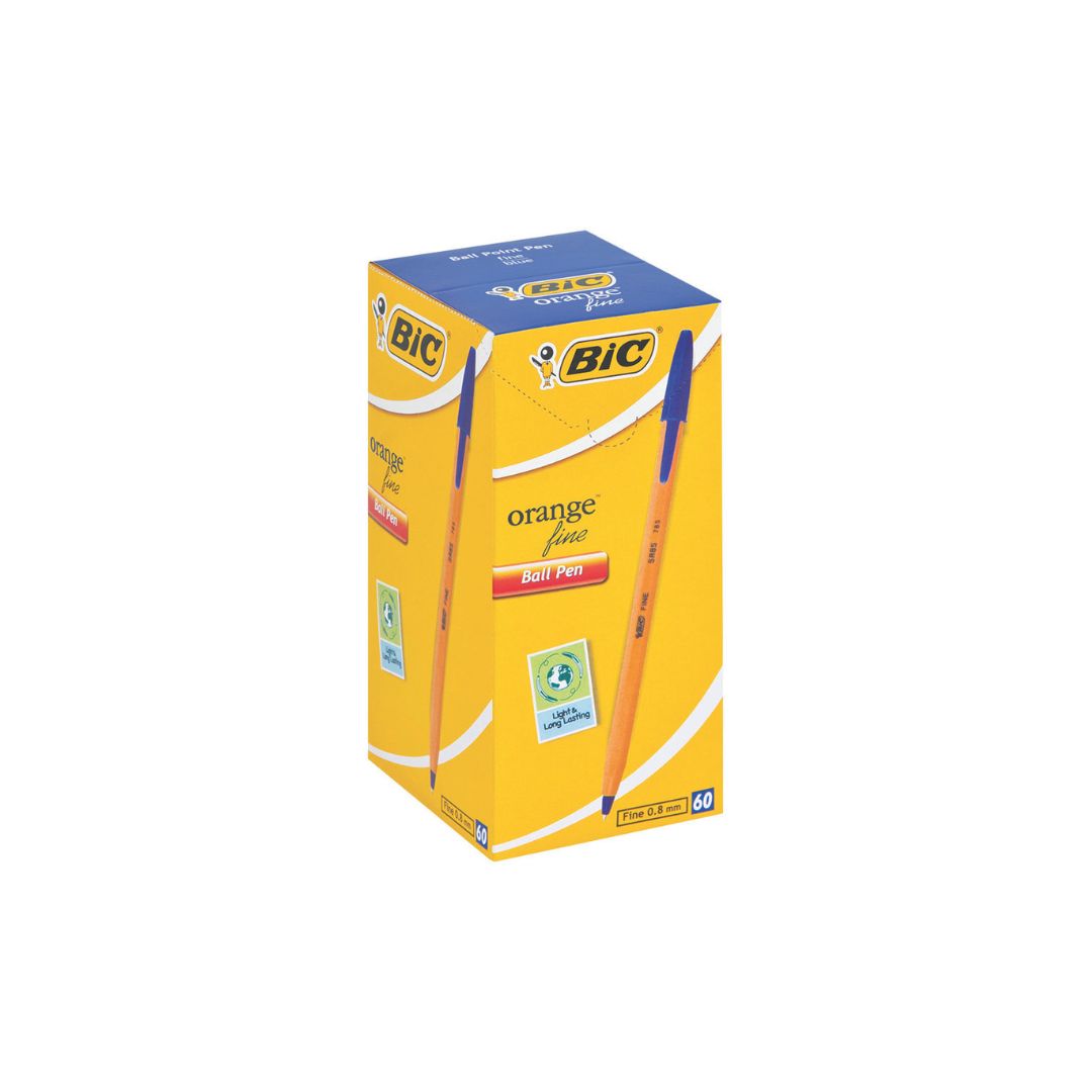 BIC Orange Barrel Fine Ballpoint Pen BOX OF 60